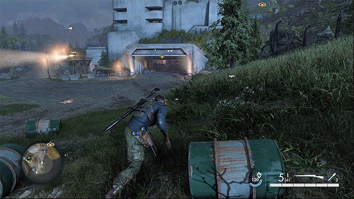 There are several reasons to visit the lab - to complete a side objective, murder a Kill List target and find an entrance to the Dome - Sniper Elite 5: Mission 7 (Secret Weapons) map and location description - walkthrough - Mission 7 - Secret weapons - Sniper Elite 5 Guide, Walkthrough