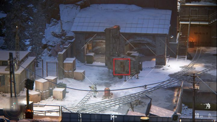 To hack the disruptor, you have to shoot at its power supply . - Kolchak Harbor | Sniper Ghost Warrior Contracts Walkthrough - Walkthrough - Sniper Ghost Warrior Contracts Guide