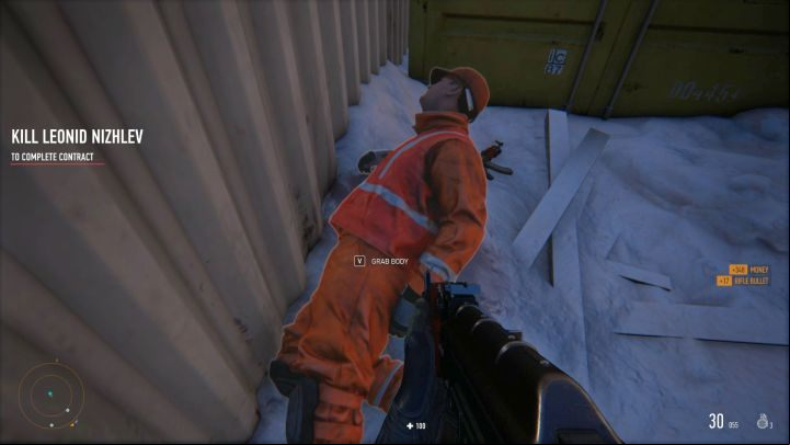 Leonid looks like a typical worker, but he is deadly at close range. - Kolchak Harbor | Sniper Ghost Warrior Contracts Walkthrough - Walkthrough - Sniper Ghost Warrior Contracts Guide