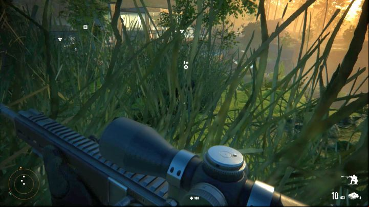 Another sniper lurking in the grass. - Beketov Valley | Sniper Ghost Warrior Contracts Walkthrough - Walkthrough - Sniper Ghost Warrior Contracts Guide
