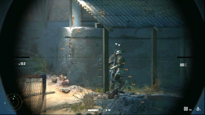 Local enemies tend to deploy this way - it allows you to do double and even triple kills. - Beketov Valley | Sniper Ghost Warrior Contracts Walkthrough - Walkthrough - Sniper Ghost Warrior Contracts Guide