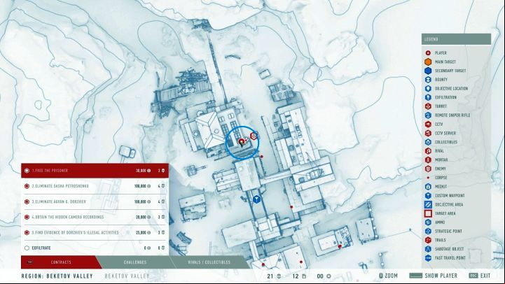 Default Dorzhevs location on the map... - Beketov Valley | Sniper Ghost Warrior Contracts Walkthrough - Walkthrough - Sniper Ghost Warrior Contracts Guide