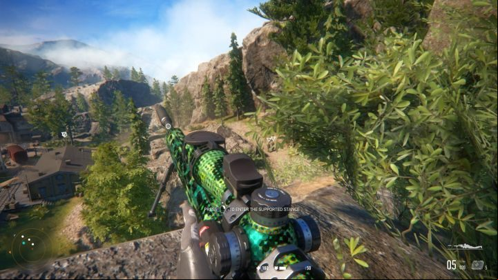 Lie down on the mountainside and examine the nearby area. - Sibirskaya-7 Junction - Walkthrough - Sniper Ghost Warrior Contracts Guide