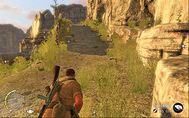 The path to the southern part of the map - Destroying the second artillery station - Mission 3 - Halfaya - Sniper Elite III: Afrika - Game Guide and Walkthrough