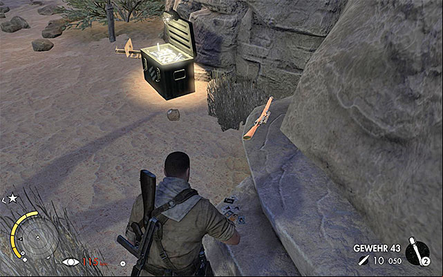 2 - Exploration of the western part of the airfield - Mission 7 - Pont Du Fahs Airfield - Sniper Elite III: Afrika - Game Guide and Walkthrough