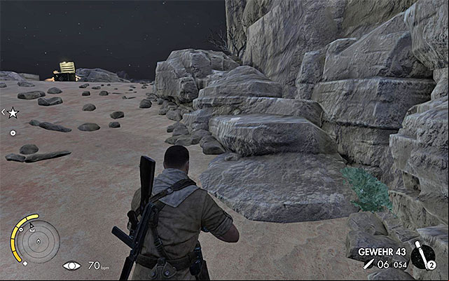 The spot where you find another collectible card and a war diary - Exploration of the western part of the airfield - Mission 7 - Pont Du Fahs Airfield - Sniper Elite III: Afrika - Game Guide and Walkthrough