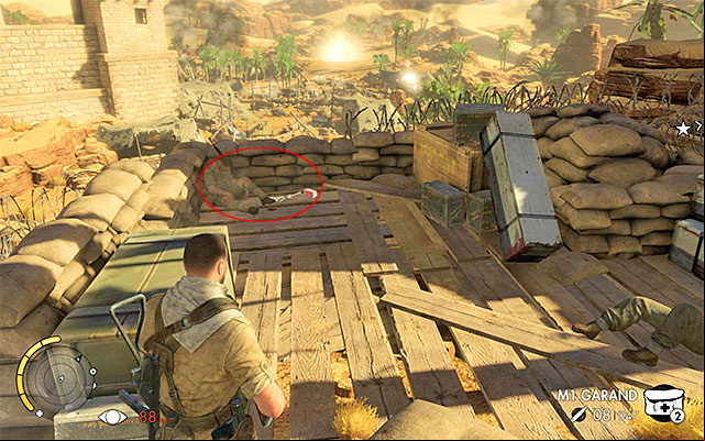 Approach the killed soldier - War Diaries - Collectibles - Mission 1 - Sniper Elite III: Afrika - Game Guide and Walkthrough