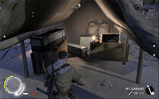 1 - Eliminating the second enemy officer - Mission 2 - Gaberoun - Sniper Elite III: Afrika - Game Guide and Walkthrough