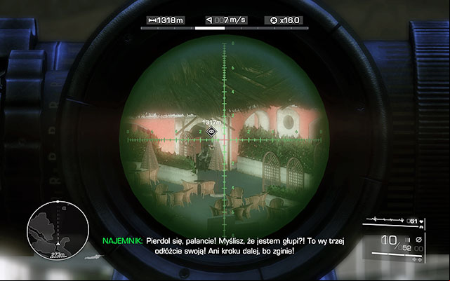 When the fight breaks out, try to provide cover for the team by eliminating the enemies beside the windows in the villa - Provide cover for the assault team - Act 1 - From Out of Nowhere - Sniper: Ghost Warrior 2 - Game Guide and Walkthrough
