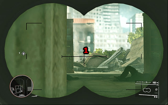 Head inside the library and you should see two fugitives killed by a sniper - Get through the library - Act 2 - Ghost of Sarajevo - Sniper: Ghost Warrior 2 - Game Guide and Walkthrough