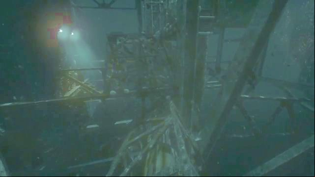 A footbridge leading to the rear entrance of the Omicron station. - Outside Omicron | SOMA Game Walkthrough - Walkthrough - SOMA Guide