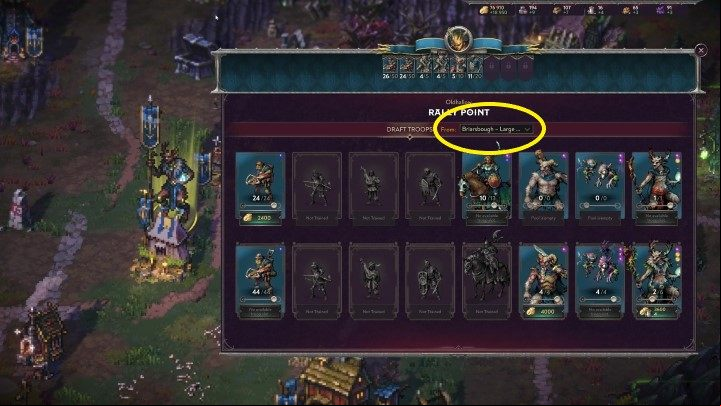 The last and surest way to build up your military power is to hire armies in settlements that belong to you - Songs of Conquest: Recruiting and Advancing Soldiers - Military - Songs of Conquest Guide