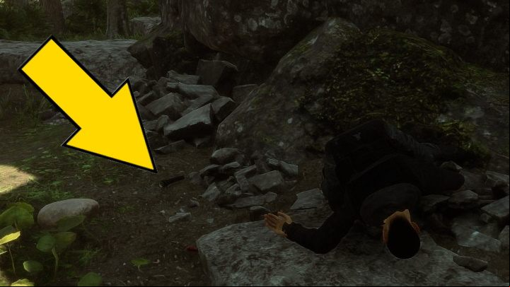 The flashlight is right next to the corpse, on the left - Sons of the Forest: Where to find the flashlight? - Resources and crafting - Sons of the Forest Guide