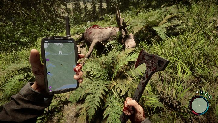 If you want to build a base away from water reservoirs, it is worth finding a place where rabbits, roe deer and elk are numerous - Sons of the Forest: Base location - Basics - Sons of the Forest Guide