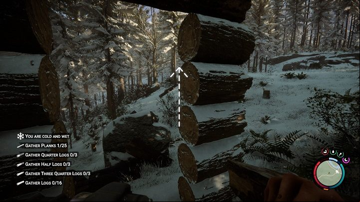 Cut logs into half logs - Sons of the Forest: Shelter elements - Resources and crafting - Sons of the Forest Guide