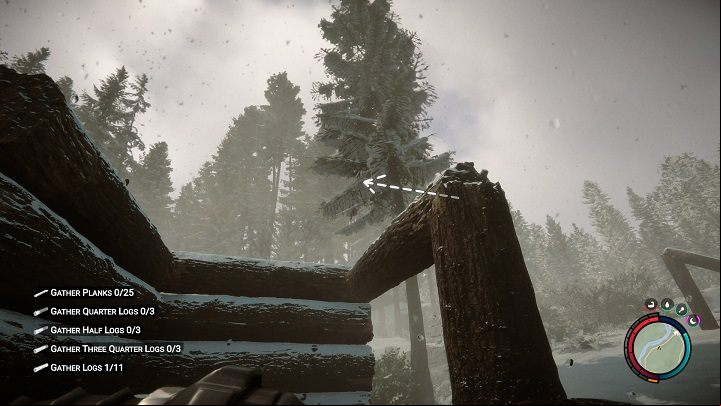 Place the third log between the wall and the beam you just placed - Sons of the Forest: Shelter elements - Resources and crafting - Sons of the Forest Guide