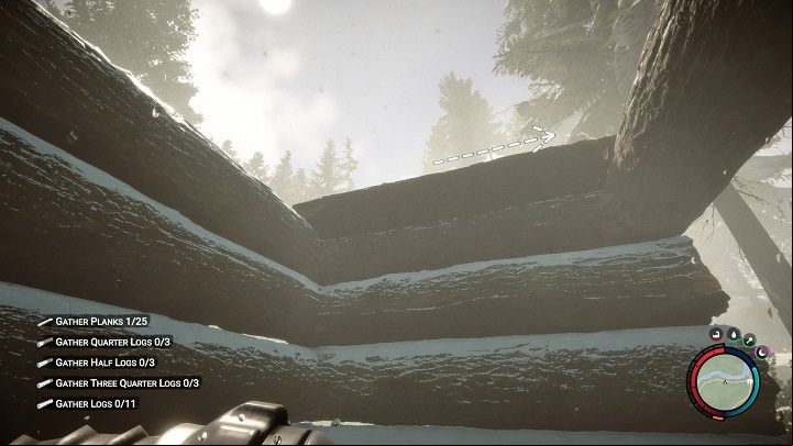 The last step is to cut the logs into boards - Sons of the Forest: Shelter elements - Resources and crafting - Sons of the Forest Guide