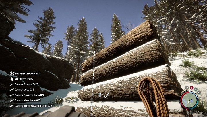 You can place a rope on any wall, letting you climb it - Sons of the Forest: Shelter elements - Resources and crafting - Sons of the Forest Guide