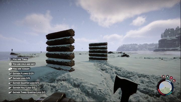 Build two walls, spaced apart from each other and facing the same direction - Sons of the Forest: Shelter elements - Resources and crafting - Sons of the Forest Guide