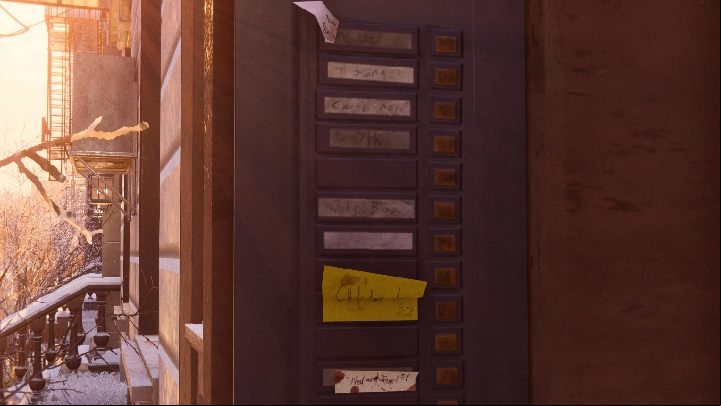 If you go back outside Miles' block and enter photo mode, take a closer look at the names on the intercom - Spider-Man Miles Morales: Easter Eggs - list - Basics - Spider-Man Miles Morales Guide