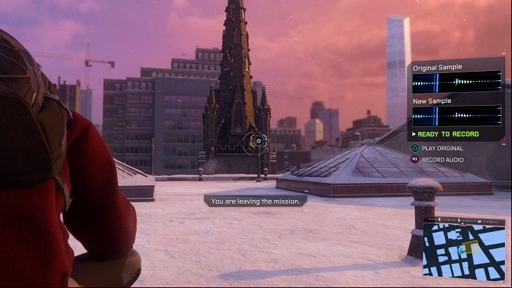 Here the sound comes from the church tower - Spider-Man Miles Morales: Sound samples - all locations, list - Collectibles - Spider-Man Miles Morales Guide