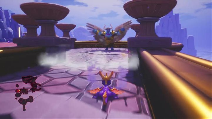 From here, you can go in two ways - Cloud Spires | Spyro: Year of the Dragon Walkthrough - Sunrise Spring - Spyro Reignited Trilogy Guide