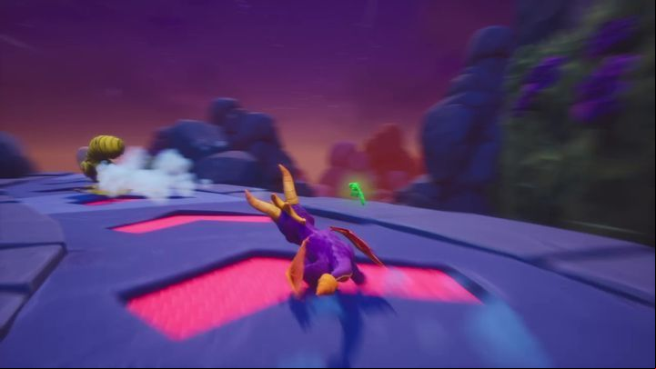 You will find two thieves in the next area, running along a specific route - Molten Crater | Spyro: Year of the Dragon Walkthrough - Sunrise Spring - Spyro Reignited Trilogy Guide