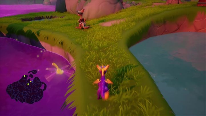 Attack them from a side or up front to change their direction - this can make the task easier for you - Mystic Marsh | Spyro 2 Riptos Rage Walkthrough - Winter Tundra - Spyro Reignited Trilogy Guide
