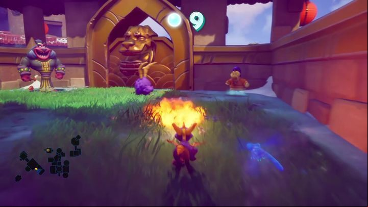 The teleport moves you to the upper parts of the location - Cloud Temples | Spyro 2 Riptos Rage Walkthrough - Winter Tundra - Spyro Reignited Trilogy Guide