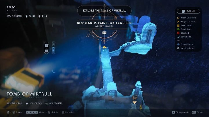 After your visit on Kashyyyk planet, you will return to Zeffo and head to the Tomb of Miktrull - How to unlock new Force powers in Jedi Fallen Order? - Hero and team - Star Wars Jedi Fallen Order Guide