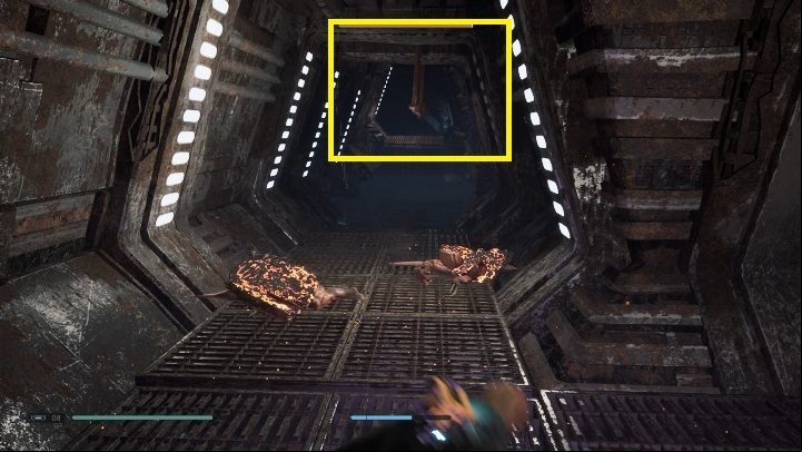 When you reach the water reservoir, you have to jump on the metal object located at the ceiling and move to the other side - Broken Wing Electrified Water Puzzle - Bogano | Jedi Fallen Order - Riddles - Star Wars Jedi Fallen Order Guide