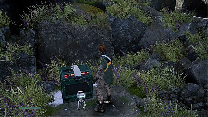 From now on, when you find a locked chest (or a locked terminal), you can press the right button to order BD-1 to open it - Why cant I open a chest in Jedi Fallen Order? - Exploration - Star Wars Jedi Fallen Order Guide