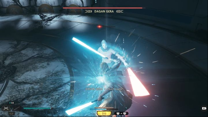 The boss has only one arm, but is nevertheless a strong opponent - Jedi Survivor: How to defeat Dagan Gera? - Bosses - Star Wars Jedi Survivor guide