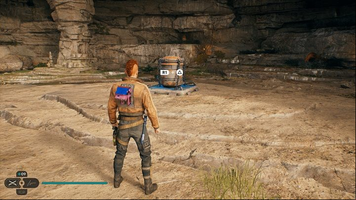 Near the plants is a chest holding a saber pommel - Jedi Survivor: Ramblers Reach Outpost - list of secrets (part 1) - Koboh - Star Wars Jedi Survivor guide