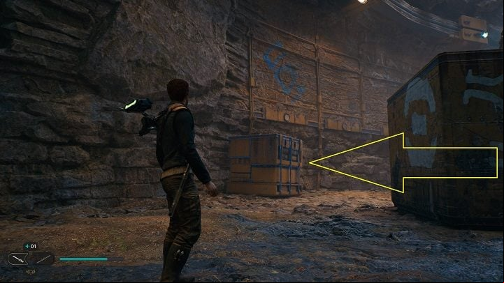 After using the elevator, you will find yourself in an area with a rather large group of opponents - Jedi Survivor: Derelict Dam - list of secrets, part 2 - Koboh - Star Wars Jedi Survivor guide
