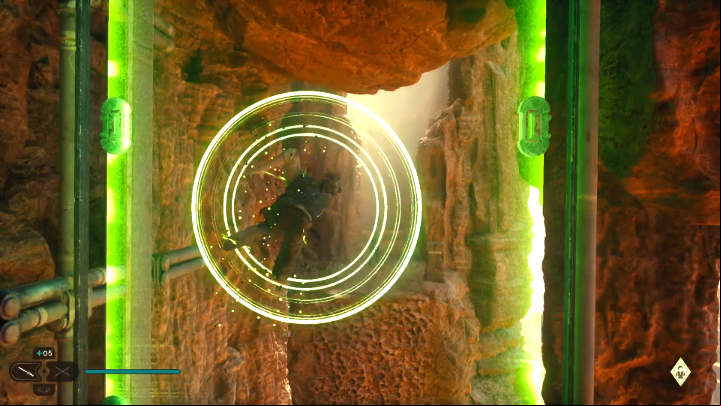 After you and Merrin manage to get out of the collapsed tunnel, you are to come out and start running away from the huge drilling machine - Star Wars Jedi Survivor: Bring Codes to Cere - Walkthorugh - Star Wars Jedi Survivor guide