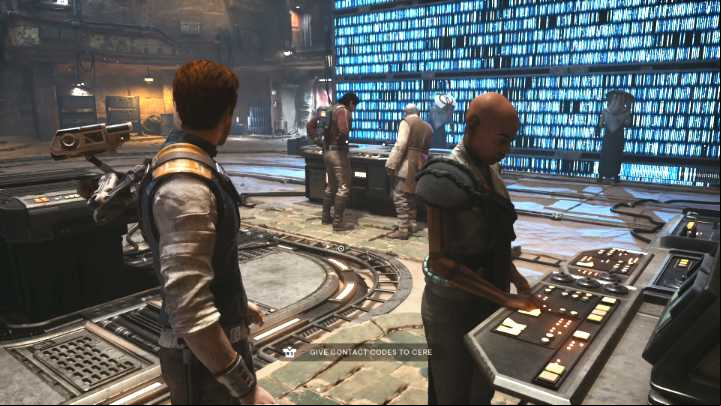 At this stage, you can simply use the fast travel option to get to the Cere base right away, or get through the desert if you want to listen to more Merrin-related dialogue options - Star Wars Jedi Survivor: Bring Codes to Cere - Walkthorugh - Star Wars Jedi Survivor guide