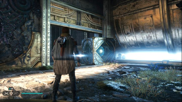 There is an orb in one of the rooms, but the door closes when you try to pull the orb - Jedi Survivor: Orb coupler puzzles in the Devastated Settlement - Puzzles - Star Wars Jedi Survivor guide