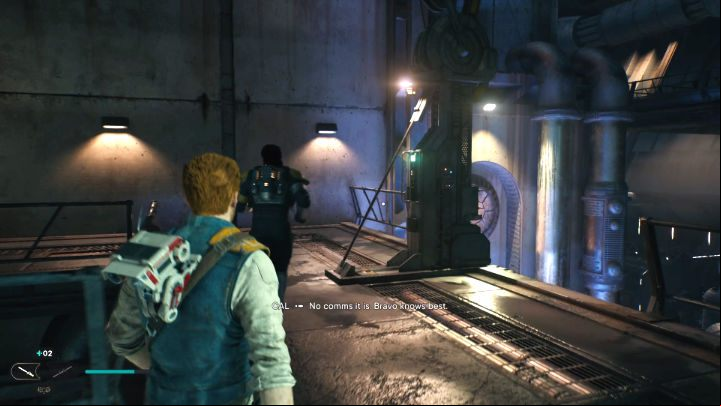 Go with Bode and activate a shortcut on the way - Star Wars Jedi Survivor: Coruscant - walkthrough - Walkthorugh - Star Wars Jedi Survivor guide