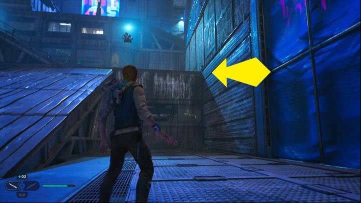 Follow Bode by making a wall run - Star Wars Jedi Survivor: Coruscant - walkthrough - Walkthorugh - Star Wars Jedi Survivor guide