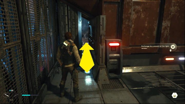 Go down the stairs - Star Wars Jedi Survivor: Coruscant - walkthrough - Walkthorugh - Star Wars Jedi Survivor guide