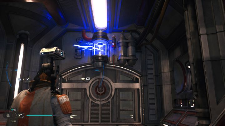 Once you got the Electro Darts, you can return to Coruscant and unlock the blue ages - Star Wars Jedi Survivor: How to overload the blue wires? - Explore - Star Wars Jedi Survivor guide