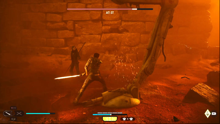 After locating Merrin, follow the path laid out for you - Star Wars Jedi Survivor: Meet Cere on Jedha - Walkthorugh - Star Wars Jedi Survivor guide