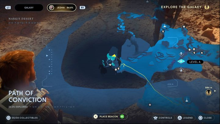 The Path of Conviction is one of the smaller zones of Jedha - Jedi Survivor: Path of Conviction (Jedha) - puzzles - Puzzles - Star Wars Jedi Survivor guide