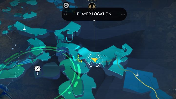 The secret chest is on one of the hills in the Basal Rift region - Star Wars Jedi Survivor: All Stim Canisters - Unique Collectibles - Star Wars Jedi Survivor guide