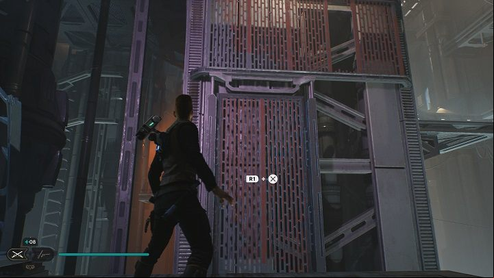 Yet a bit further there's a grate you must lower and climb - Jedi Survivor: Generator Underbelly - list of secrets - Koboh - Star Wars Jedi Survivor guide