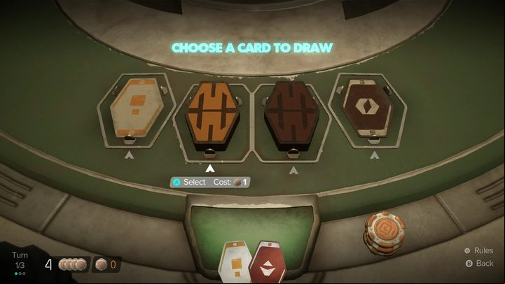 Each player has two decks of cards - yellow and red - Star Wars Outlaws: How to play Kessel Sabacc? - Mechanics - Star Wars Outlaws Guide