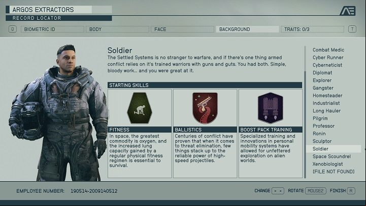 Soldier - this background provides the first rank in the boost pack skill, which makes moving around the planets easier (without this skill, you can't use them) - Starfield: Which background to choose? - Character development and team - Starfield Guide