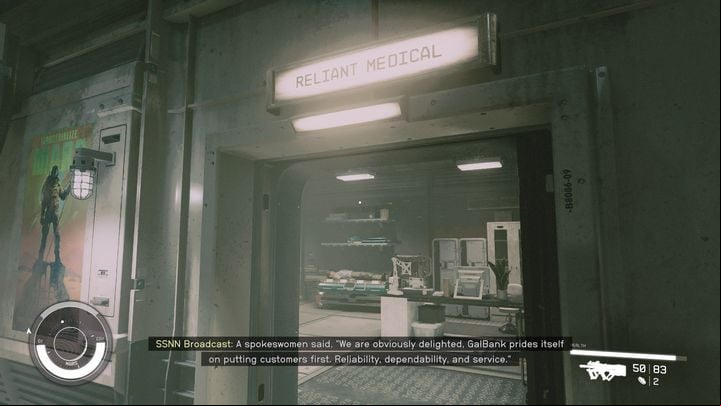 This is a spot for all kinds of medical services - Starfield: Merchants and shops - Cydonia - Stores and services - Starfield Guide