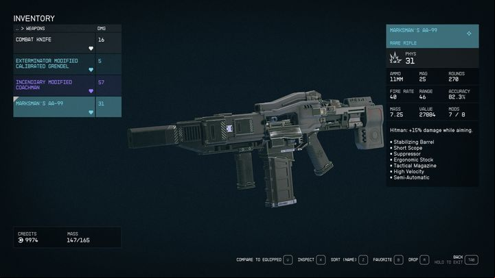 There is an alternative method of getting a silenced weapon, but requires some luck or money - Starfield: How to attach a suppressor? - Equipment - Starfield Guide